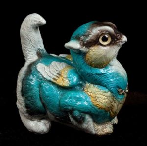 Sky Gold Crouching Griffin Chick by Windstone Editions