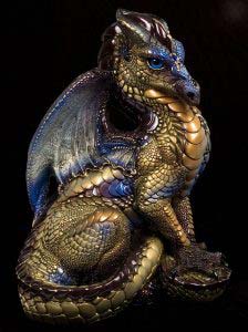 Sky Gold Male Dragon by Windstone Editions