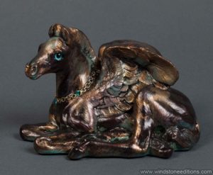 Smoked Copper Baby Pegasus by Windstone Editions