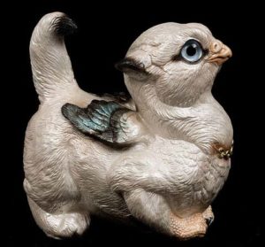Snow Crouching Griffin Chick #1 by Windstone Editions