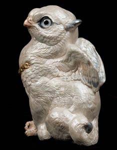 Snow Sitting Griffin Chick #2 by Windstone Editions