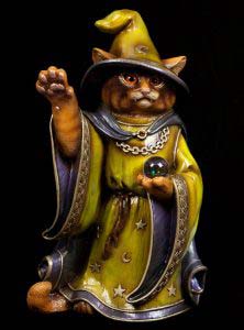 Sour Apple Wizard Cat by Windstone Editions