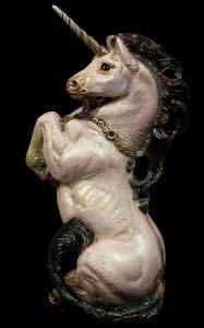 Spring Bronze Male Unicorn by Windstone Editions