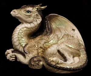 Spring Bronze Old Warrior Dragon by Windstone Editions