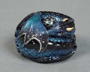 Starry Night Curled Dragon by Windstone Editions