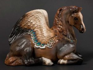 Strawberry Roan Mother Pegasus by Windstone Editions