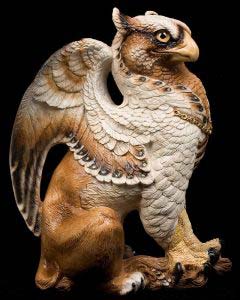 Tan-and-White Male Griffin by Windstone Editions