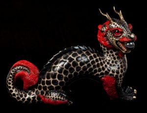 Tattoo Oriental Moon Dragon #1 by Windstone Editions