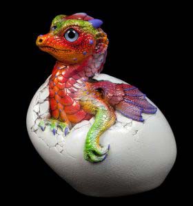 Tie Dye Hatching Empress Dragon by Windstone Editions