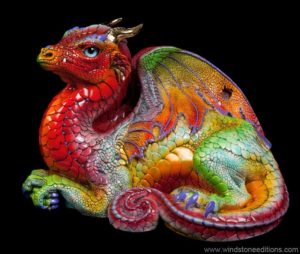 Tie Dye Old Warrior Dragon by Windstone Editions