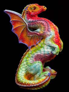Tie Dye Rising Spectral Dragon by Windstone Editions