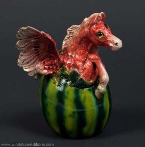 Watermelon Hatching Pegasus by Windstone Editions