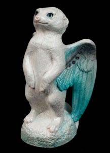 Winter Winged Baby Meerkat by Windstone Editions