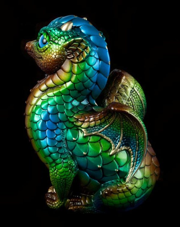 Windstone Editions collectible dragon figurine - Fledgling Dragon - Prismatic Spring