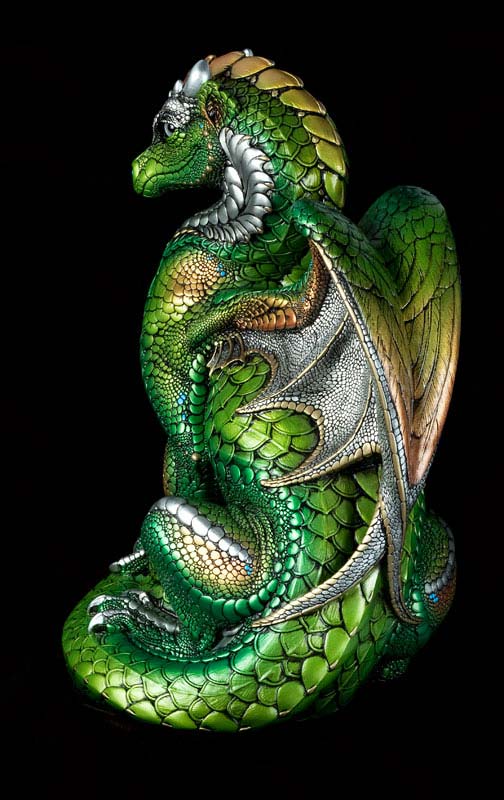 Windstone Editions collectible dragon figurine - Secret Keeper - Elven