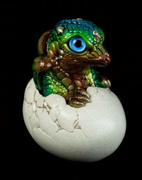 Windstone Editions collectable dragon sculpture - Hatching Dragon (version 2) - Prismatic Spring