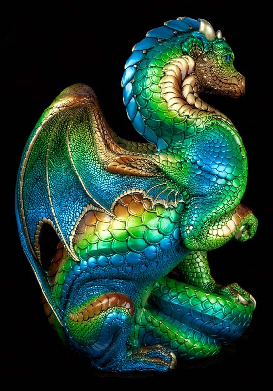 Windstone Editions collectable dragon sculpture - Secret Keeper - Prismatic Spring