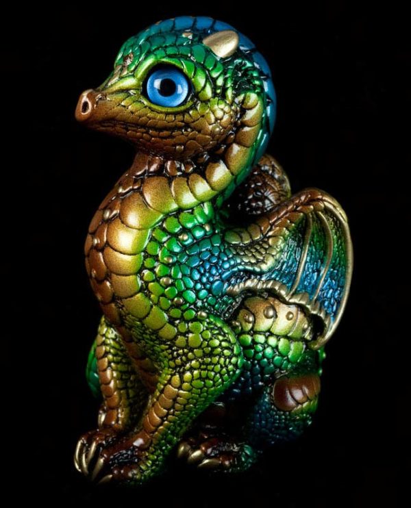 Windstone Editions collectable dragon sculpture - Baby Dragon - Prismatic Spring