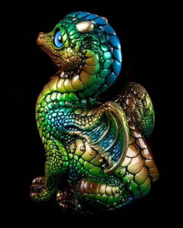 Windstone Editions collectible dragon figurine - Baby Dragon - Prismatic Spring