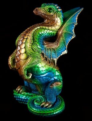 Windstone Editions collectable dragon sculpture - Rising Spectral Dragon - Prismatic Spring