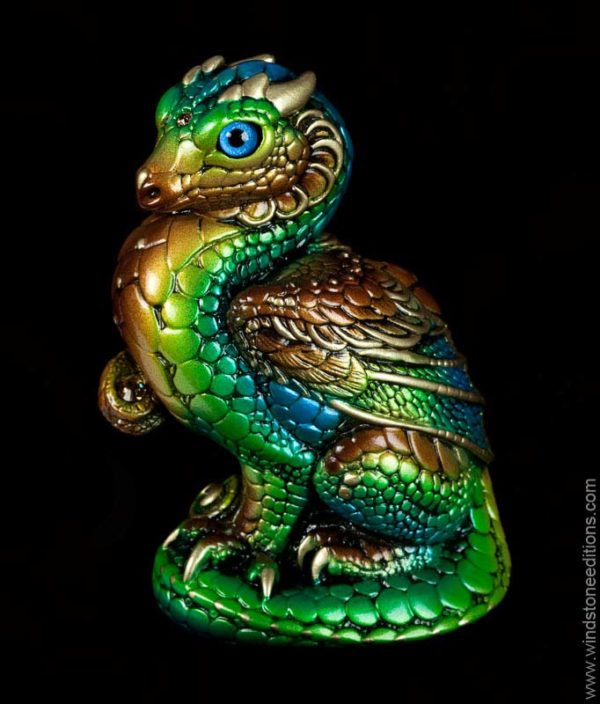 Windstone Editions collectible dragon figurine - Mini Keeper Dragon - Prismatic Spring
