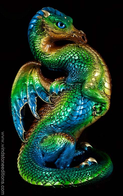 Windstone Editions collectible dragon figurine - Emperor Dragon - Prismatic Spring
