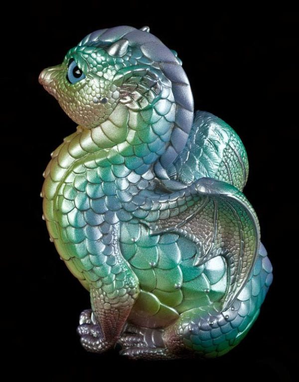 Windstone Editions collectible dragon figurine - Fledgling Dragon - Pastel Rainbow