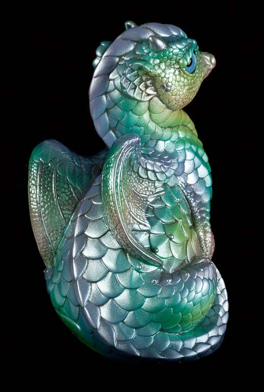 Windstone Editions collectable dragon sculpture - Fledgling Dragon - Pastel Rainbow