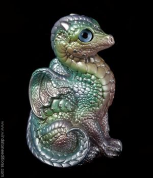 Windstone Editions collectible dragon figurine - Baby Dragon - Pastel Rainbow