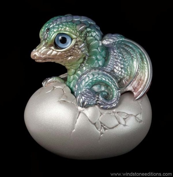 Windstone Editions collectible dragon figurine - Hatching Dragon (version 2) - Pastel Rainbow