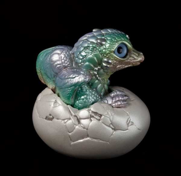 Windstone Editions collectible dragon figurine - Hatching Dragon (version 2) - Pastel Rainbow