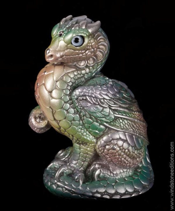 Windstone Editions collectible dragon figurine - Mini Keeper Dragon - Pastel Rainbow