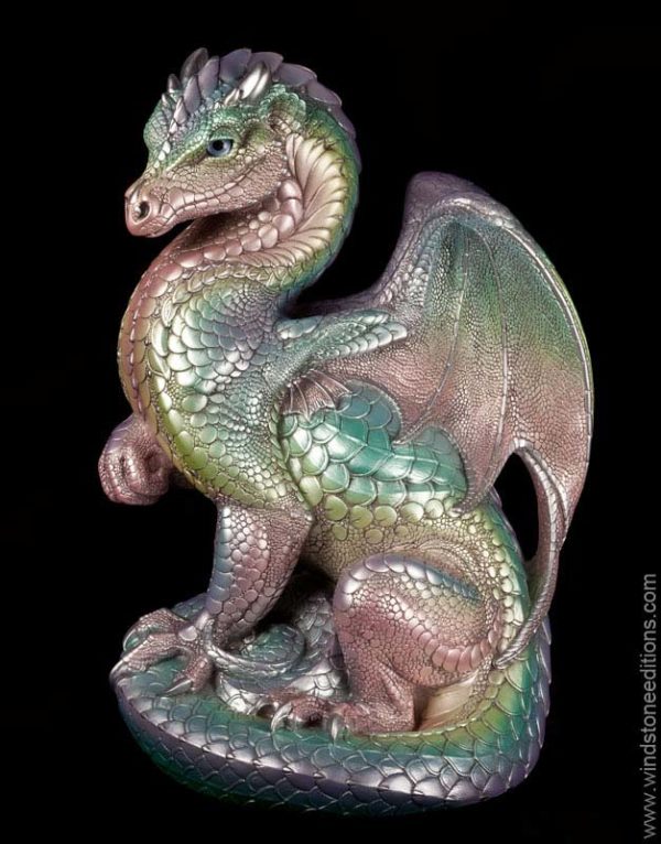 Windstone Editions collectible dragon figurine - Secret Keeper - Pastel Rainbow