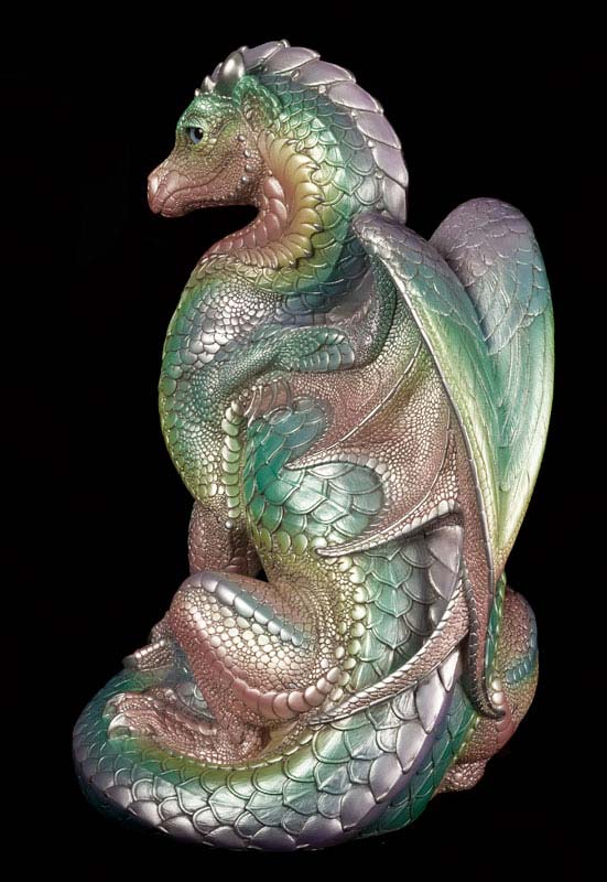 Windstone Editions collectible dragon figurine - Secret Keeper - Pastel Rainbow