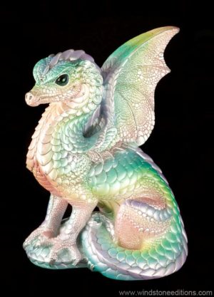 Windstone Editions collectible dragon figurine - Spectral Dragon - Pastel Rainbow