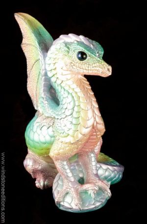 Windstone Editions collectable dragon sculpture - Spectral Dragon - Pastel Rainbow