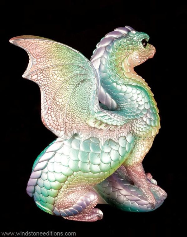 Windstone Editions collectible dragon figurine - Spectral Dragon - Pastel Rainbow