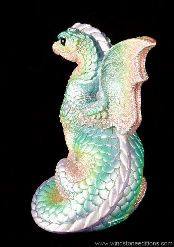 Windstone Editions collectable dragon sculpture - Spectral Dragon - Pastel Rainbow