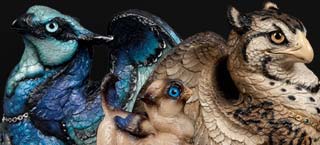 Windstone Editions Fantasy Sculpture - Griffins and Hippogriffs