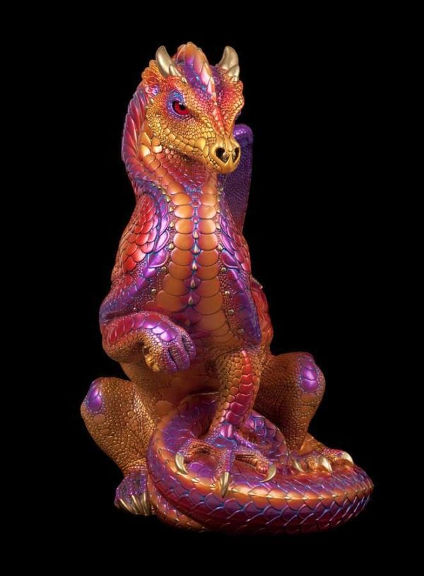 Windstone Editions collectable dragon sculpture - Secret Keeper - Violet Flame