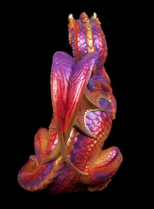 Windstone Editions collectable dragon sculpture - Secret Keeper - Violet Flame