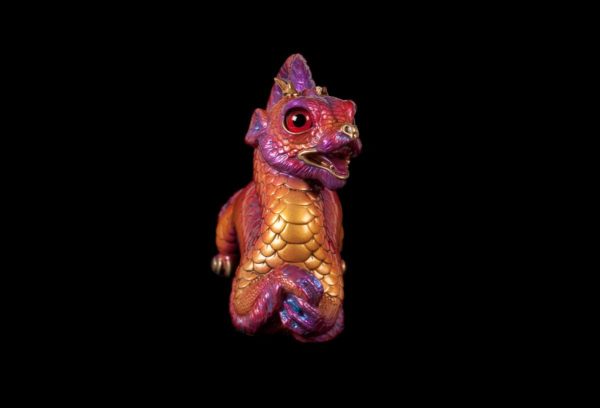 Windstone Editions collectible dragon figurine - Young Oriental Dragon - Violet Flame