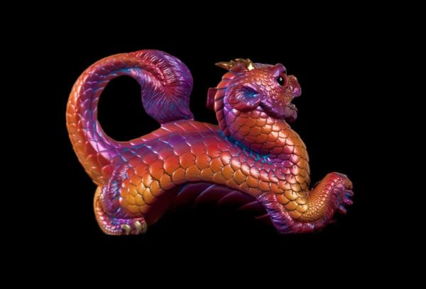 Windstone Editions collectible dragon figurine - Young Oriental Dragon - Violet Flame