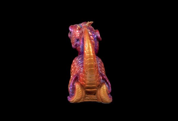 Windstone Editions collectable dragon sculpture - Young Oriental Dragon - Violet Flame