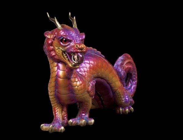 Windstone Editions collectable dragon sculpture - Oriental Sun Dragon - Violet Flame