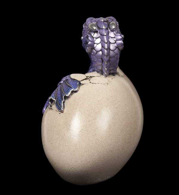 Windstone Editions collectable dragon sculpture - Hatching Empress Dragon - Tanzanite