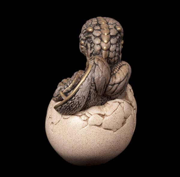 Windstone Editions collectable dragon sculpture - Hatching Dragon (version 2) - Stone