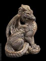 Windstone Editions collectible dragon figurine - Male Dragon - Stone