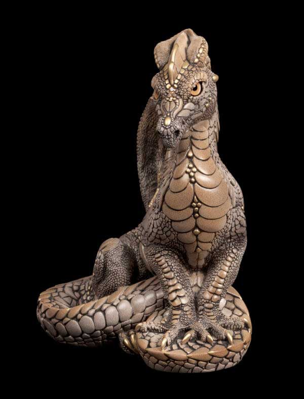 Windstone Editions collectable dragon sculpture - Male Dragon - Stone