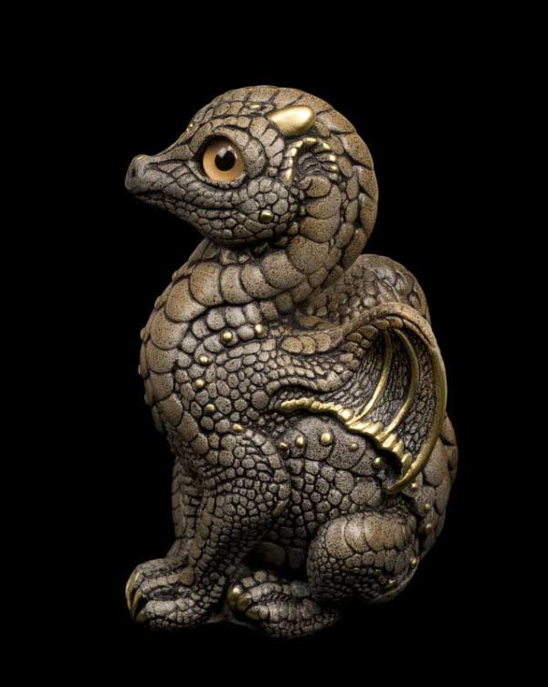 Windstone Editions collectible dragon figurine - Baby Dragon - Stone